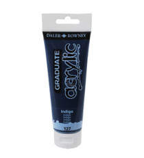 Colore acrilico fine Graduate - 120 ml - indigo - Daler Rowney Colore acrilico fine Graduate - 120 ml - indigo - Daler Rowney