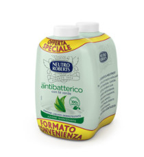 Ricarica bis sapone liquido Antibatterico - 400 ml - Neutro Roberts Ricarica bis sapone liquido Antibatterico - 400 ml - Neutro Roberts