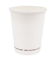 Bicchiere in carta - 250 ml - bianco - Signor Bio - conf. 50 pezzi