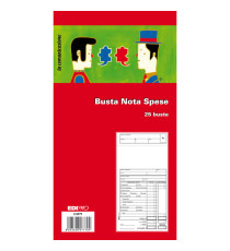 Blocco buste nota spese - 28 x 15cm - Edipro - conf. 25 buste Blocco buste nota spese - 28 x 15cm - Edipro - conf. 25 buste