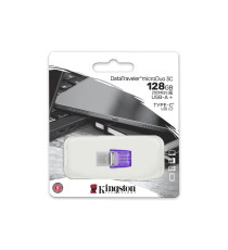 Pendrive 128GB Kingston DTDUO3CG3/128GB microduo USB 3.2 doppia interfaccia con porta USB-TYPE A e USB Type-C 200 MB/s Pendrive 128GB Kingston DTDUO3CG3/128GB microduo USB 3.2 doppia interfaccia con porta USB-TYPE A e USB Type-C 200 MB/s