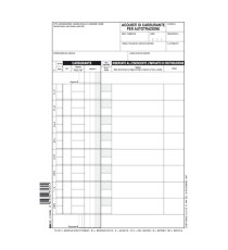 Blocco schede prelievo carburante - 21 x 15cm - 50 fogli - Edipro