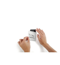 Clip adesiva Durafix Clip - 60 mm - argento - Durable - conf. 5 pezzi