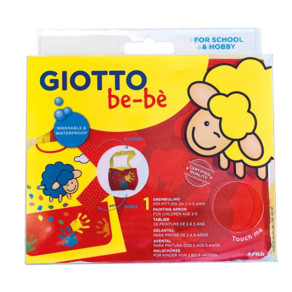 Grembiule per pittura Giotto Bebè 2-5 anni con maniche F475100