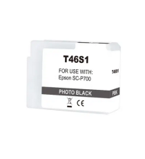 Cartuccia T46S1 nero photo C13T46S100 ink pigmentato compatibile per Epson SureColor SC-P700,SC-P706 capacità 25ml Cartuccia T46S1 nero photo C13T46S100 ink pigmentato compatibile per Epson SureColor SC-P700,SC-P706 capacità 25ml
