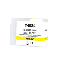 Cartuccia T46S4 giallo C13T46S400 ink pigmentato compatibile per Epson SureColor SC-P700,SC-P706 capacità 25ml Cartuccia T46S4 giallo C13T46S400 ink pigmentato compatibile per Epson SureColor SC-P700,SC-P706 capacità 25ml