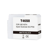 Cartuccia T46S8 nero opaco C13T46S800 ink pigmentato compatibile per Epson SureColor SC-P700,SC-P706 capacità 25ml Cartuccia T46S8 nero opaco C13T46S800 ink pigmentato compatibile per Epson SureColor SC-P700,SC-P706 capacità 25ml