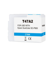 Cartuccia T47A2 ciano C13T47A200 ink pigmentato compatibile per Epson SureColor SC-P900 capacità 50ml Cartuccia T47A2 ciano C13T47A200 ink pigmentato compatibile per Epson SureColor SC-P900 capacità 50ml