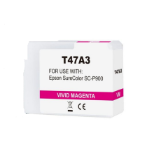 Cartuccia T47A3 magenta C13T47A300 ink pigmentato compatibile per Epson SureColor SC-P900 capacità 50ml Cartuccia T47A3 magenta C13T47A300 ink pigmentato compatibile per Epson SureColor SC-P900 capacità 50ml