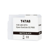 Cartuccia T47A8 nero opaco C13T47A800 ink pigmentato compatibile per Epson SureColor SC-P900 capacità 50ml Cartuccia T47A8 nero opaco C13T47A800 ink pigmentato compatibile per Epson SureColor SC-P900 capacità 50ml