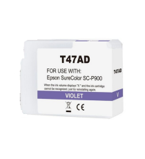 Cartuccia T47AD viola C13T47AD00 ink pigmentato compatibile per Epson SureColor SC-P900 capacità 50ml Cartuccia T47AD viola C13T47AD00 ink pigmentato compatibile per Epson SureColor SC-P900 capacità 50ml
