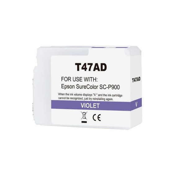 Cartuccia T47AD viola C13T47AD00 ink pigmentato compatibile per Epson SureColor SC-P900 capacità 50ml