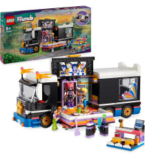 Lego Friends - Tour Bus delle pop star - Lego 42619 Autobus Giocattolo e 4 Mini Bamboline 845pz  Anni 8+ Lego Friends - Tour Bus delle pop star - Lego 42619 Autobus Giocattolo e 4 Mini Bamboline 845pz  Anni 8+