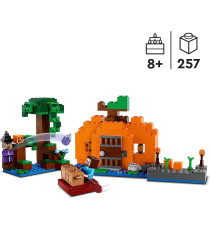 Lego Minecraft - La fattoria delle zucche - Lego 21248  Casa con Rana, Barca, Forziere e Figure di Steve e Strega 257pz Anni 8+ Lego Minecraft - La fattoria delle zucche - Lego 21248  Casa con Rana, Barca, Forziere e Figure di Steve e Strega 257pz Anni 8+