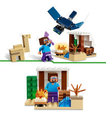 Lego Minecraft - Spedizione di Steve nel deserto - Lego 21251  Bioma con Casa e Personaggi d'Azione 75pz Anni 6+