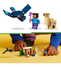 Lego Minecraft - Spedizione di Steve nel deserto - Lego 21251  Bioma con Casa e Personaggi d'Azione 75pz Anni 6+