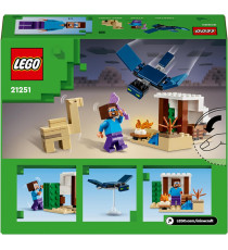 Lego Minecraft - Spedizione di Steve nel deserto - Lego 21251  Bioma con Casa e Personaggi d'Azione 75pz Anni 6+