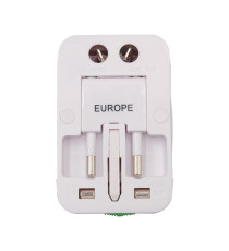 Adattatore da viaggio universale - bianco - MKC Melchioni