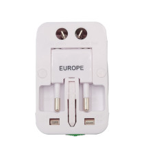 Adattatore da viaggio universale - bianco - MKC Melchioni