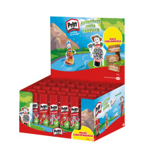 Colla Stick Avventura nella natura - 43 gr - bianco - Pritt - expo 40 pezzi Colla Stick Avventura nella natura - 43 gr - bianco - Pritt - expo 40 pezzi