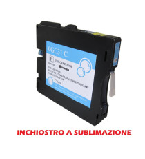 Cartuccia GC31C ciano inchiostro a sublimazione 405689,405702 compatibile per Ricoh GX e2600,e3000N,e3300N GC31C capacità 32ml Cartuccia GC31C ciano inchiostro a sublimazione 405689,405702 compatibile per Ricoh GX e2600,e3000N,e3300N GC31C capacità 32ml
