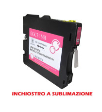 Cartuccia GC31M magenta inchiostro a sublimazione 405690,405703 compatibile per Ricoh GX e2600,e3000N,e3300N GC31M capacità 32ml Cartuccia GC31M magenta inchiostro a sublimazione 405690,405703 compatibile per Ricoh GX e2600,e3000N,e3300N GC31M capacità 32ml