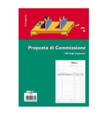 Blocco copia commissioni - uso mano - 29,7 x 21cm - 100 fogli - Edipro