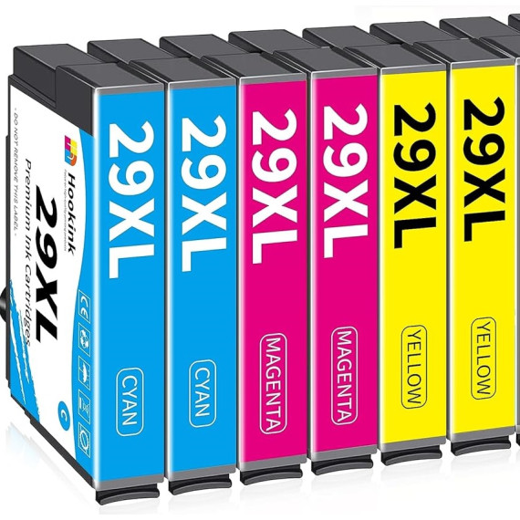 Pack 6 cartucce T2992 T2993 T2994 compatibili per Epson XP-235 ,XP-332,XP-335,XP-432 29XL 2pz T2992,2pz T2993,2pz T2993