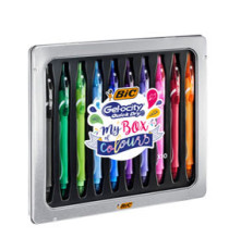 Penna a sfera Gelocity quick dry - punta 0,7mm - colori assortiti - BIC - astuccio 10 pezzi