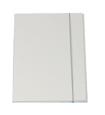 Cartellina con elastico - cartone plastificato - 3 lembi - 25x34 cm - bianco - Queen - Starline Cartellina con elastico - cartone plastificato - 3 lembi - 25x34 cm - bianco - Queen - Starline