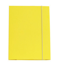 Cartellina con elastico - cartone plastificato - 3 lembi - 25x34 cm - giallo - Cartotecnica del Garda Cartellina con elastico - cartone plastificato - 3 lembi - 25x34 cm - giallo - Cartotecnica del Garda