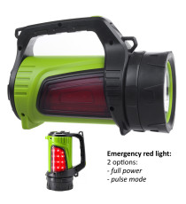 Torcia led super potente con funzione powerbank LED 3 modalità di illuminazione 3in1 - 2 batterie da 2600 mAh - 22x11x16cm Torcia led super potente con funzione powerbank LED 3 modalità di illuminazione 3in1 - 2 batterie da 2600 mAh - 22x11x16cm