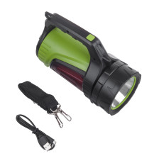 Torcia led super potente con funzione powerbank LED 3 modalità di illuminazione 3in1 - 2 batterie da 2600 mAh - 22x11x16cm Torcia led super potente con funzione powerbank LED 3 modalità di illuminazione 3in1 - 2 batterie da 2600 mAh - 22x11x16cm