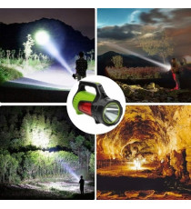 Torcia led super potente con funzione powerbank LED 3 modalità di illuminazione 3in1 - 2 batterie da 2600 mAh - 22x11x16cm Torcia led super potente con funzione powerbank LED 3 modalità di illuminazione 3in1 - 2 batterie da 2600 mAh - 22x11x16cm