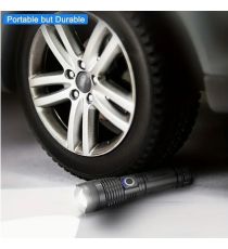 Torcia a LED XHP50 Torcia tattica USB ricaricabile Impermeabile da Campeggio in alluminio - 1500lm - illuminazione fino a 300mt