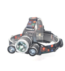 Torcia lampada da testa led frontale CREE 1 - 1000 lumen - 4 modi illuminazione - con luce posteriore-2 batterie da 2200mAh Torcia lampada da testa led frontale CREE 1 - 1000 lumen - 4 modi illuminazione - con luce posteriore-2 batterie da 2200mAh