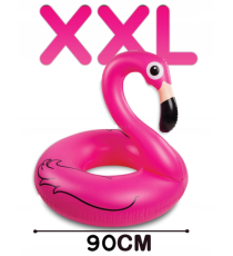 Salvagente fenicottero rosa XXL da 90cm - gonfiabile in pvc di alta qualità - Materasso gonfiabile fenicottero 90 cm