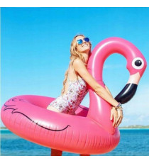 Salvagente fenicottero rosa XXL da 90cm - gonfiabile in pvc di alta qualità - Materasso gonfiabile fenicottero 90 cm