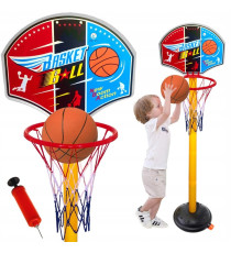 Canestro da basket regolabile per bambini 52-115CM con supporto per bambini, palla e pompa inclusi - Baby basketball toy