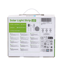 Striscia led solare 3mt + 2mt cavo RGB 30W 300lumen IP65 da esterno - 30 LEDs/m 505 (3.2V/150mA) durata max. 14h Striscia led solare 3mt + 2mt cavo RGB 30W 300lumen IP65 da esterno - 30 LEDs/m 505 (3.2V/150mA) durata max. 14h
