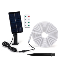 Striscia led solare 3mt + 2mt cavo RGB 30W 300lumen IP65 da esterno - 30 LEDs/m 505 (3.2V/150mA) durata max. 14h Striscia led solare 3mt + 2mt cavo RGB 30W 300lumen IP65 da esterno - 30 LEDs/m 505 (3.2V/150mA) durata max. 14h