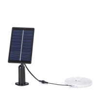 Striscia led solare 5mt + 2mt cavo RGB 50W 500lumen IP65 da esterno - 30 LEDs/m 505 (3.2V/150mA) durata max. 14h