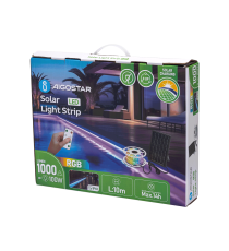 Striscia led solare 10mt + 2mt cavo 2700K Luce calda 100W 1000lumen IP65 da esterno - 60 LEDs/m 2835 (3.2V/60mA) durata max. 14h Striscia led solare 10mt + 2mt cavo 2700K Luce calda 100W 1000lumen IP65 da esterno - 60 LEDs/m 2835 (3.2V/60mA) durata max. 14h