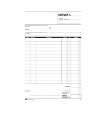 Blocco fatture 1 aliquota Iva - 50/50 fogli autoricalcanti - 23 x 15cm - Edipro Blocco fatture 1 aliquota Iva - 50/50 fogli autoricalcanti - 23 x 15cm - Edipro