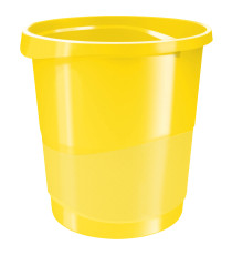 Cestino gettacarte Europost VIVIDA - 25,8 x 28,5 cm - altezza 32,2 cm - 14 L - giallo - Esselte