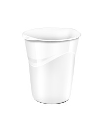 Cestino Gloss - altezza 33,4 cm - diametro 30,5 cm - 14 L - bianco artico - CEP