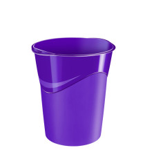 Cestino Gloss - altezza 33,4 cm - diametro 30,5 cm - 14 L - viola - CEP Cestino Gloss - altezza 33,4 cm - diametro 30,5 cm - 14 L - viola - CEP