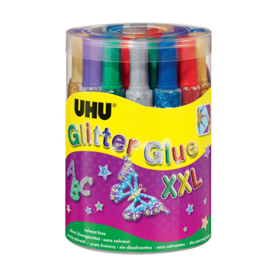 Colla Glitter Uhu 20 ml Conf. 24 pezzi - 39051