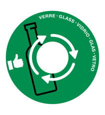 Coperchio raccolta vetro - per cestino 133R - diametro 38 cm - PVC - verde - Cep Coperchio raccolta vetro - per cestino 133R - diametro 38 cm - PVC - verde - Cep