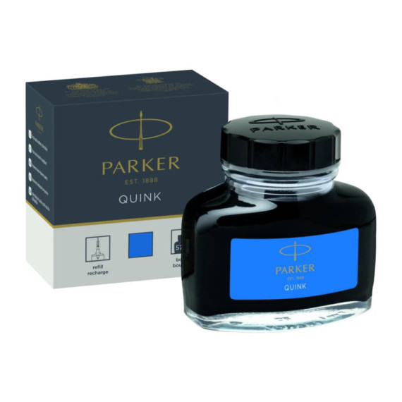 Inchiostro per penna stilografica Parker Quink 57 ml Parker blu 1950377